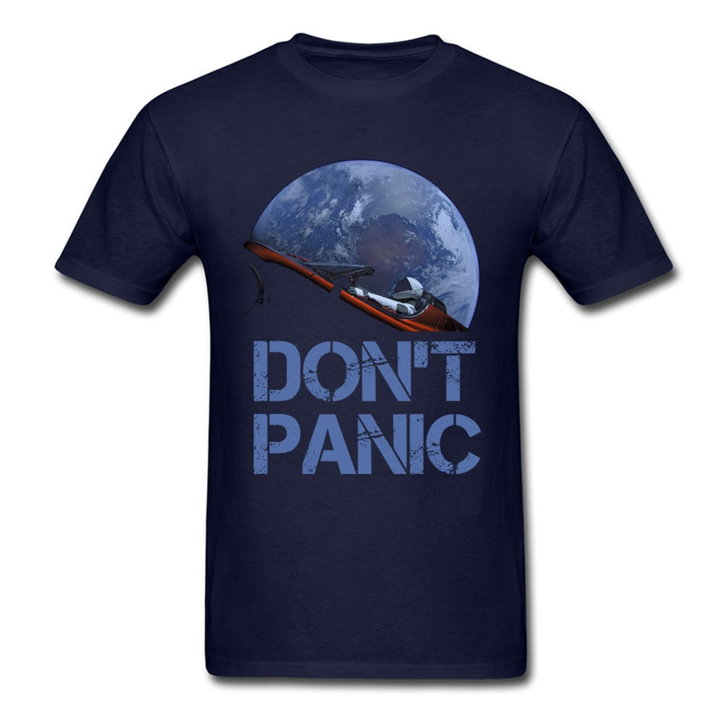 Novelty Occupy Earth SpaceX Starman T Shirt Man 100% Cotton Elon Musk Space X T-Shirt Summer Camiseta Mens Tshirt Don&