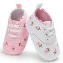 2019 Baby Shoes Baby Infant Kid Girl Embroidery Flower Soft Sole Crib Toddler Summer Princess First Walkers Causal Shoes 0-18M