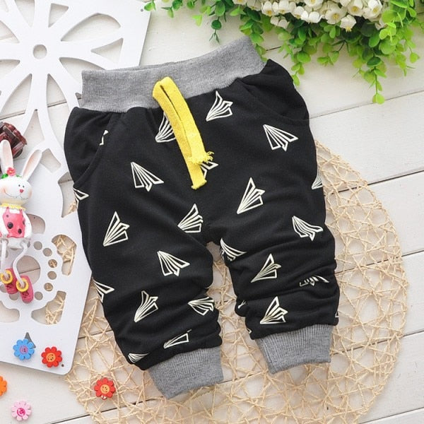 2016 new Spring Hot sale 0-2 years cartoon 4 colors cotton baby pants 7-24 month baby boy pants children girls harem pants