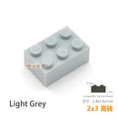 10pcs/lot DIY Blocks Building Bricks Thick 2X3 Educational Assemblage Construction Toys for Children Size Compatible With Brand