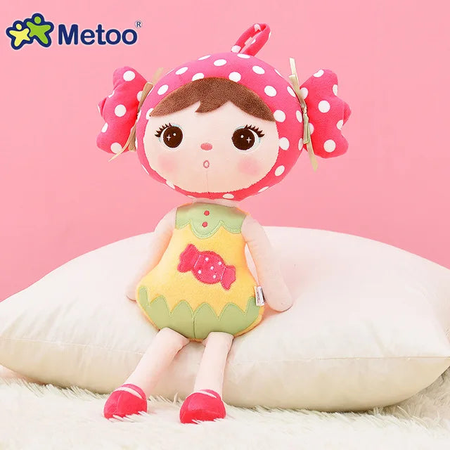 Metoo Doll Cute Cartoon Girls Baby Soft Plush Stuffed Toys Kawaii Sweet Animals For Kid Children Christmas Birthday Gift