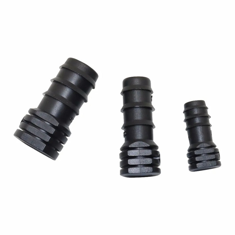 Micro Drip System DN16/20/25 Pipe Barbed End Plugs Plastic End Cap Garden Irrigation Water Tube Fitting PE Pipe Supplies 5Pcs