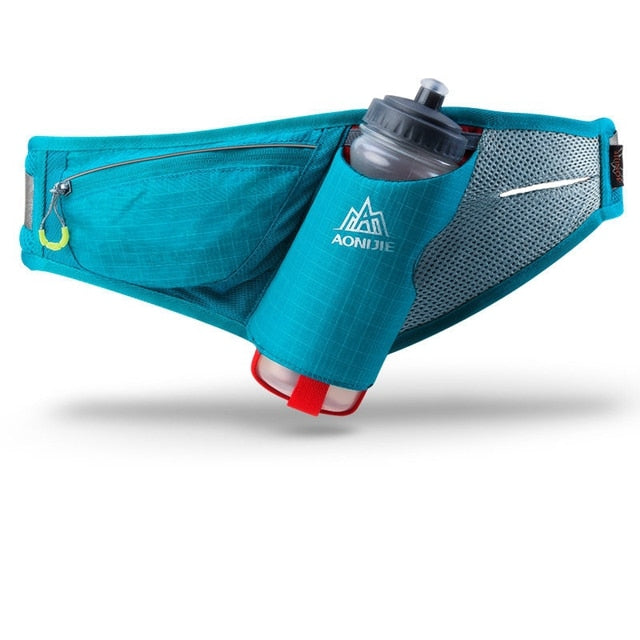 AONIJIE Outdoor Waist Belt Sports Hydration Packs Fanny Pack Phone Holder For Trail Running Camping Marathon With 600ml Bottle