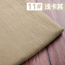 50*130cm Fabric Drape Cotton And Linen Double Gauze Crepe Baby Clothes Fabric Ladies Skirt Sleepwear Fabrics