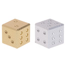 Metal Dice Gold Silver Aluminum Metal Dice Club Bar Drinking Playing Game Tool 16X16X16mm