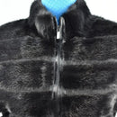 Monochrome Mink Vest for Women, Natural Fox Leather Jacket, Thicken Warm Vest, Street Style, Fashion