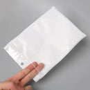 Hot Sale 50/100Pcs Round Hanging Hole White / Clear OPP Plastic Poly Bags Multi Option Packing Poly Bag Self Seal Zipper Plastic