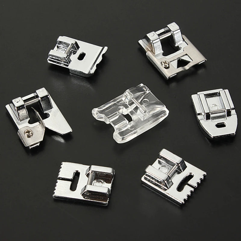 1-52pcs Domestic Sewing Machine Accessories Braiding Stitch Darning Presser Foot Feet Kit Sewing Box For Brother Singer Janom
