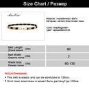 Luxury Metal Elastic Fabric Belts For A Dress High Fashion Geometrical Lines Female Belt Punk Ceinture Elegant Women&