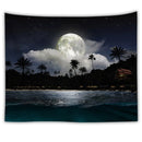 ocean moon tapestry nature dorm decor wall hanging farmhouse drop shipping  fabric wall cloth tapestries