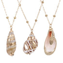 Shell Pendant Necklace Natural Shell Gold Color Cowrie Women Best Friend Shellfish Seashell Necklace Bohemian Jewelry for Femme