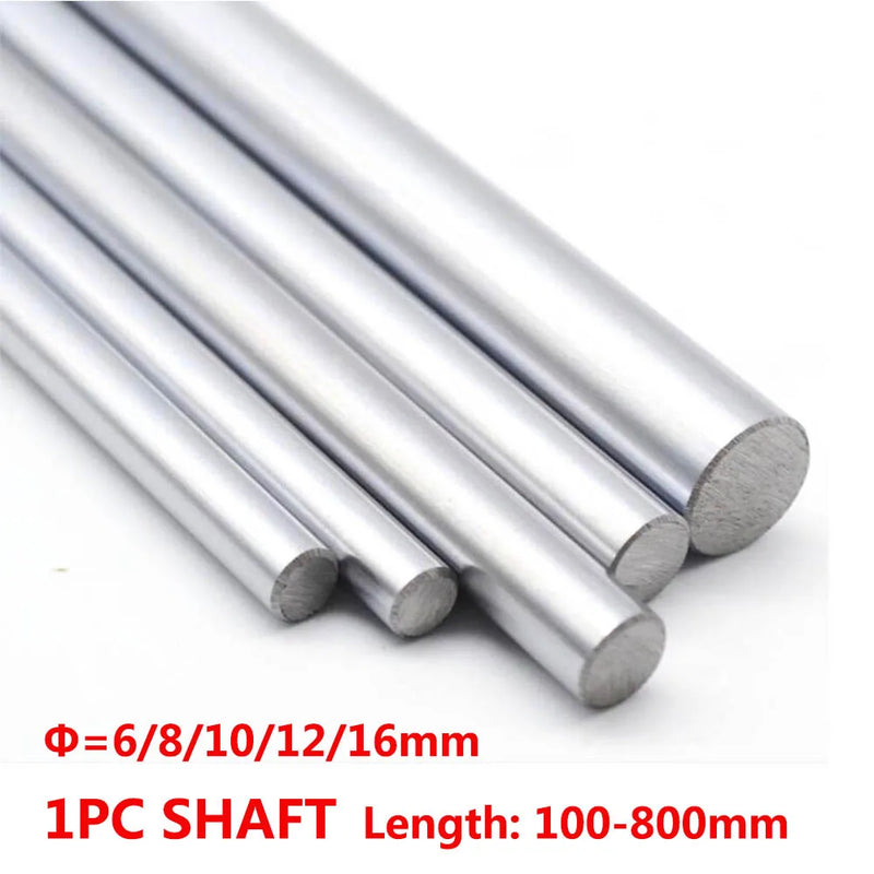 1PC 6mm 8mm 10mm 12mm 16mm OD Linear Shaft Length 100-800mm Cylinder Liner Rail for 3D Printer Axis CNC Parts