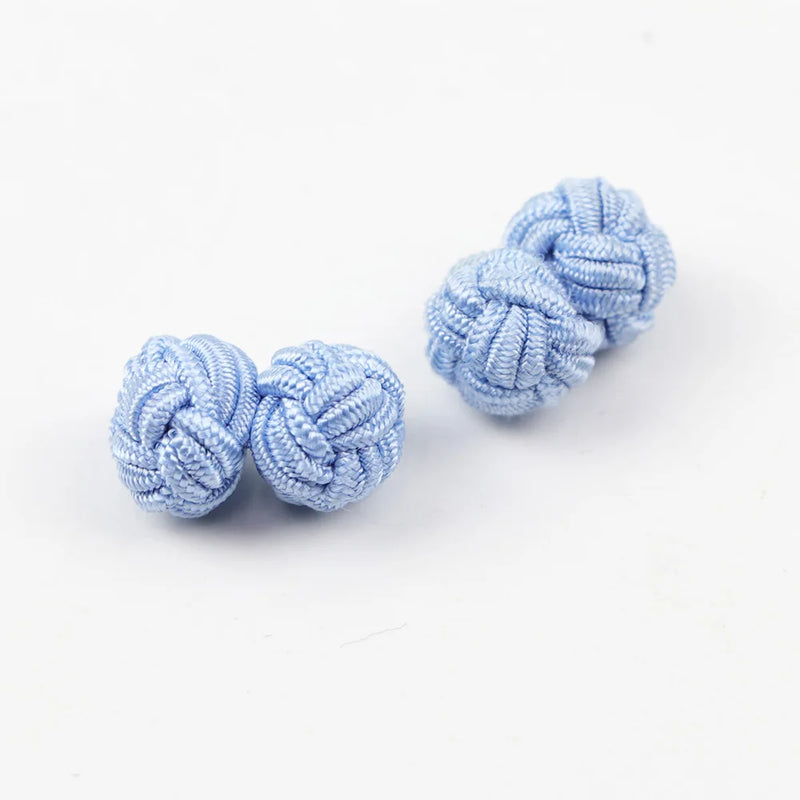 Mens Cuff Links Fashion Men's Shirt Cufflinks Trade Mixed Solid Colors DIY Braided Wire Buckle Cuff Link