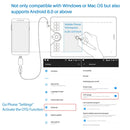 Huion HS610 Graphics Tablet 10x6.25 Inch Drawing Tablet Digital Battery-free Stylus Support Android Phone Windows MacOS PC