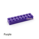 20pcs DIY Building Blocks Thick 2x8 Dots Educational Creative Toys for Children Figures Plastic Bricks Size Compatible With 3007