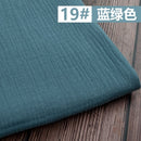 50*130cm Fabric Drape Cotton And Linen Double Gauze Crepe Baby Clothes Fabric Ladies Skirt Sleepwear Fabrics