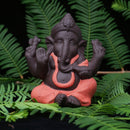 Ceramic Buddha Statues Purple sand Elephant God Figurines Home Decor Ganesha Mascot Decoration Flowerpot landscape Garden