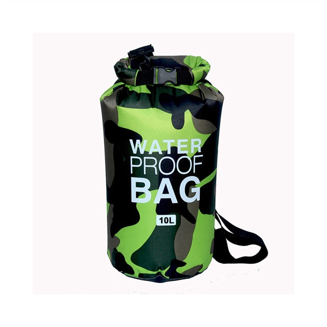 Waterproof Swimming Bag Dry Sack Camouflage Colors Fishing Boating Kayaking Storage Drifting Rafting Bag 2L 5L 10L 15L 20L 30L