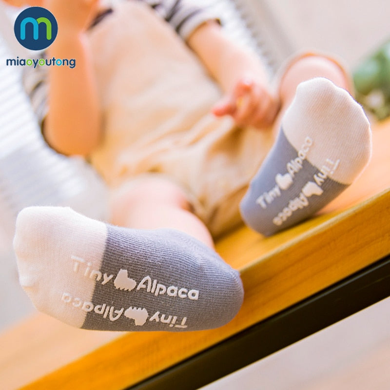 5 Pair Safe Non-Slip Rubber Comfort Cotton High Quality Soft Newborn Socks Kids Girl Socks Boy New Born Baby Miaoyoutong