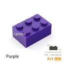 10pcs/lot DIY Blocks Building Bricks Thick 2X3 Educational Assemblage Construction Toys for Children Size Compatible With Brand