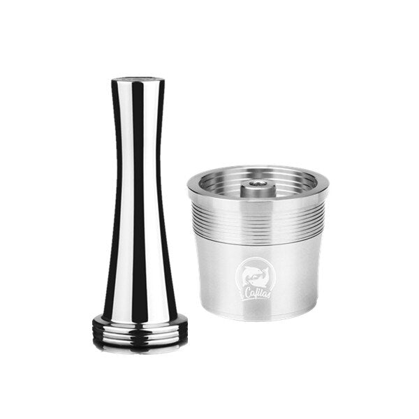 ICafilas STAINLESS STEEL Metal  Compatible for illy coffee Machine Maker Refillable Reusable Capsule fit for illy Espresso Cafe