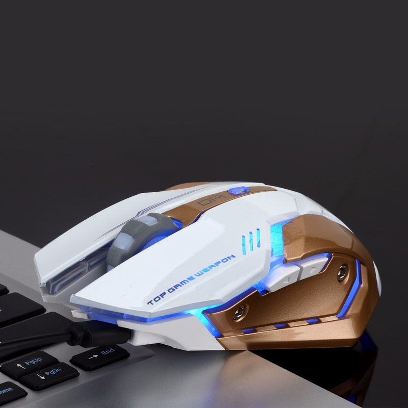 Rechargeable 2.4GHz Wireless Gaming Mouse Backlight USB Optical Gamer Mice for Computer Desktop Laptop NoteBook PC