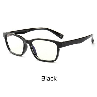 Ralferty Kids Square Glasses Anti-blue Blocking Computer Eyewear Frame Child Boy Girl TR90 Flexible Eyeglasses Frames A008