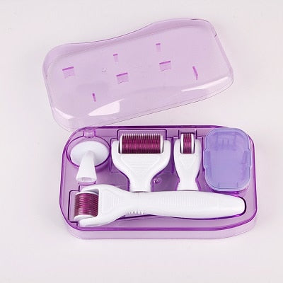 Derma Roller Micro Needle Roller Kit 6 In 1 Microneedling Roller for Eye Face Body Skin Beauty Dermaroller Rejuvenation