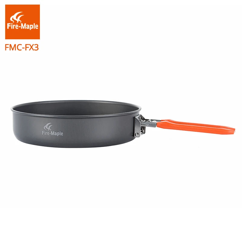 Fire Maple Feast Vulcan Outdoor Camping Hiking Pinic Portable Hard Aluminium Alloy 0.9L Frying Pan Foldable Handle FMC-FX3