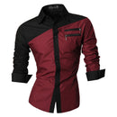 jeansian Spring Autumn Features Shirts Men Casual Jeans Shirt New Arrival Long Sleeve Casual Male Shirts Collection