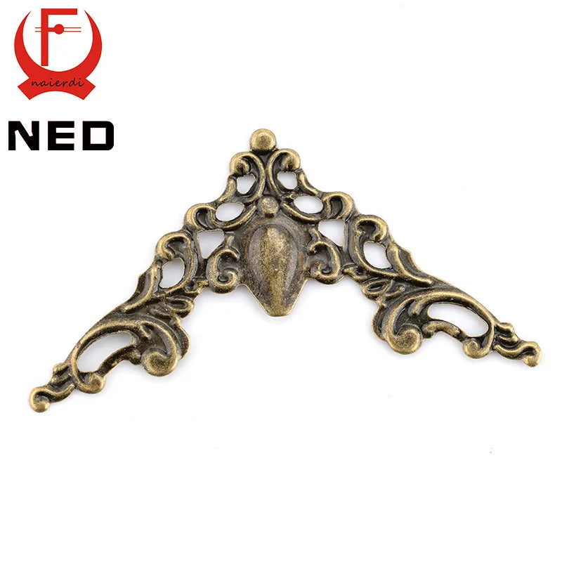 30PCS NAIERDI Metal Angle Corner Brackets Gold Bronze 40mm Notebook Cover For Menus Photo Frame Furniture Decorative Protector