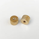25pcs Brass Copper Cylindrical Adjusting Knurled Thumb Nut Pinapple Pattern Thumbnut for Air Water Cooling Fan PC Case Model DIY