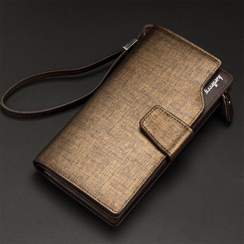 2020 Card Holder Men Wallets Business PU Leather Long Design Quality Fashion Casual Men Purse Zipper Multi-function Wallets