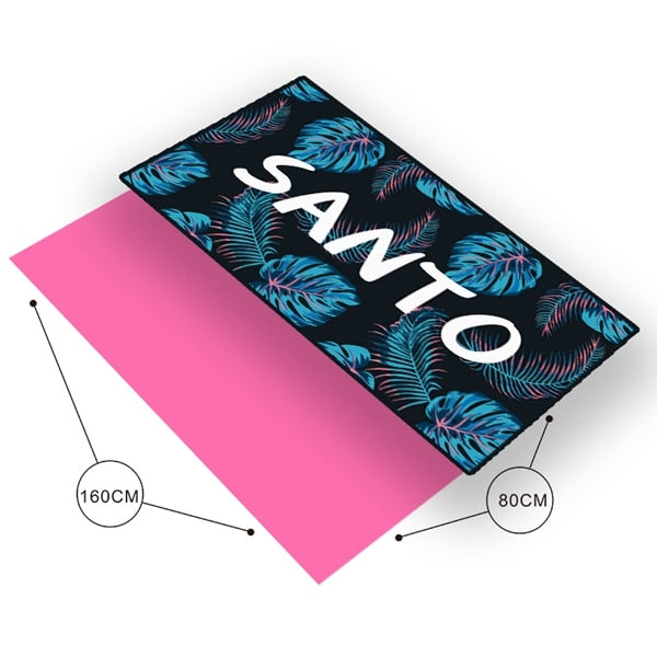 SANTO Quick Drying Beach Bath Towel Microfiber Magic Soft Lint Ecofriendly Cloth Camping Comfortable Hiking Swimming 4 Colors