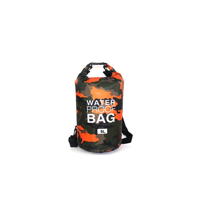 Waterproof Swimming Bag Dry Sack Camouflage Colors Fishing Boating Kayaking Storage Drifting Rafting Bag 2L 5L 10L 15L 20L 30L