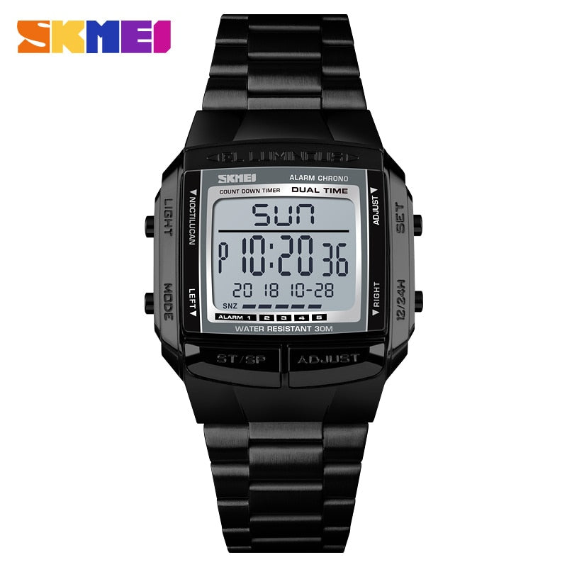 SKMEI Military Sports Watches Electronic Mens Watches Top Brand Luxury Male Clock Waterproof LED Digital Watch Relogio Masculino