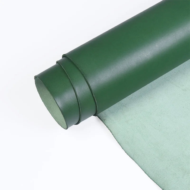 WUTA 30x60cm Top Quality New Waxed Bull Vegetable Tanned Leather Piece DIY Genuine Leather Material Full Grain Cowhide