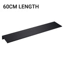 30-60CM Black Kitchen Aluminium Bathroom Shelves Shower Storage Rack Wall Mounted Corner Basket Shampoo Toothbrush Cup Shelf