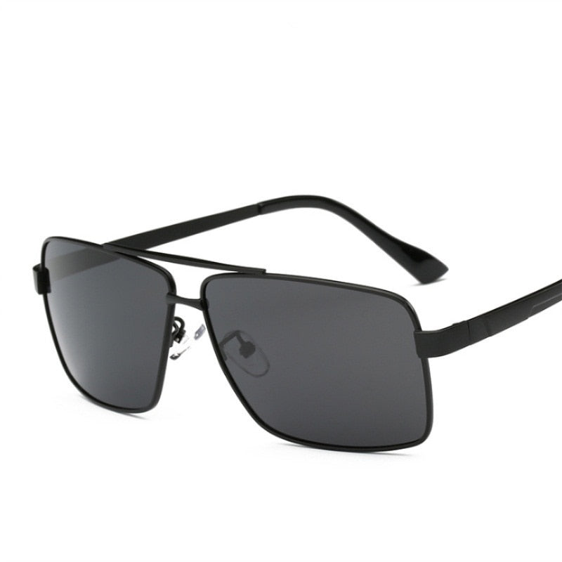 HDCRAFTER 2018 Men's Sunglasses Polarized Oversized Metal Frame Sun Glasses For Men Luxury Brand Designer Mirror oculos Male
