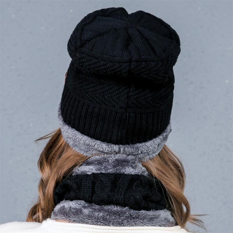 Hot Balaclava Knitted hat scarf cap neck warmer Winter Hats For Men women skullies beanies super warm Fleece mask dad cap