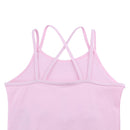 BAOHULU Cotton Dress for Girls Sleeveless Ballet Pink Color Ballet Tutu Carton Print Princess Dance Wear Ballerina Pink Dress