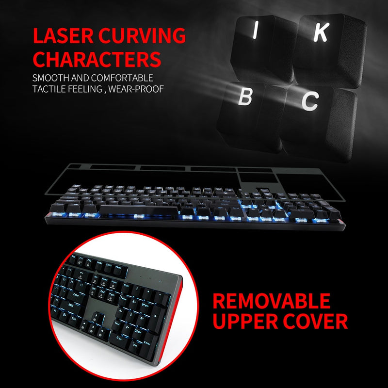 HEXGEARS GK705 104 Keys Waterproof Kailh BOX Switch Mechanical Keyboard Hot Swap LOL Mechanical Gaming Keyboard