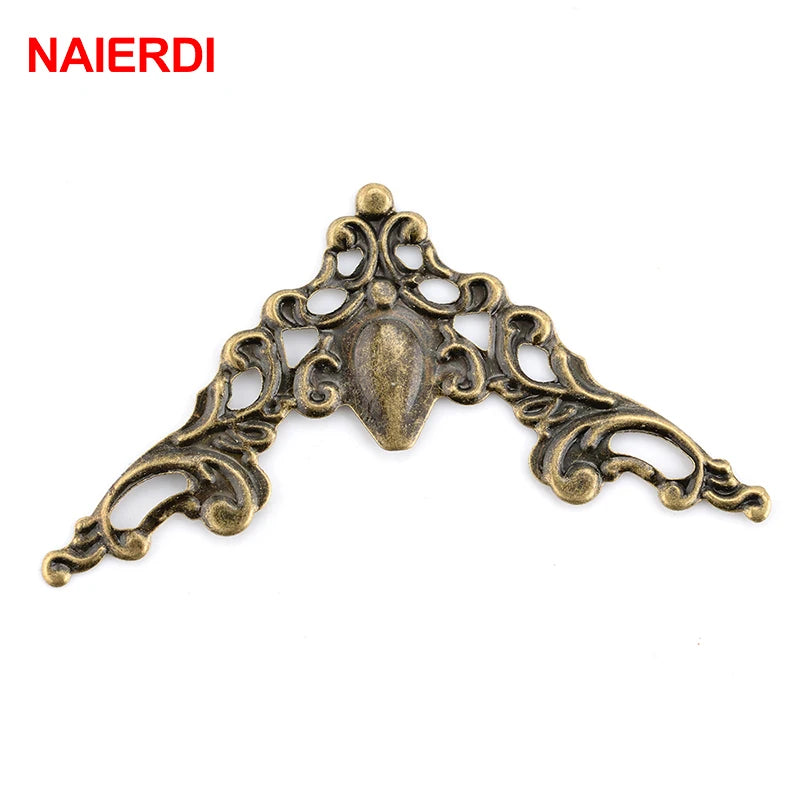 30PCS NAIERDI Metal Angle Corner Brackets Gold Bronze 40mm Notebook Cover For Menus Photo Frame Furniture Decorative Protector