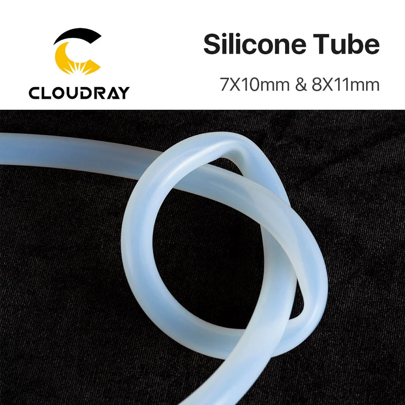 Silicone Tube 7x10mm 8x11mm Water Pipe Flexible Hose For Water Sensor & Water Pump & Water Chiller For CO2 Laser Cutting Machine