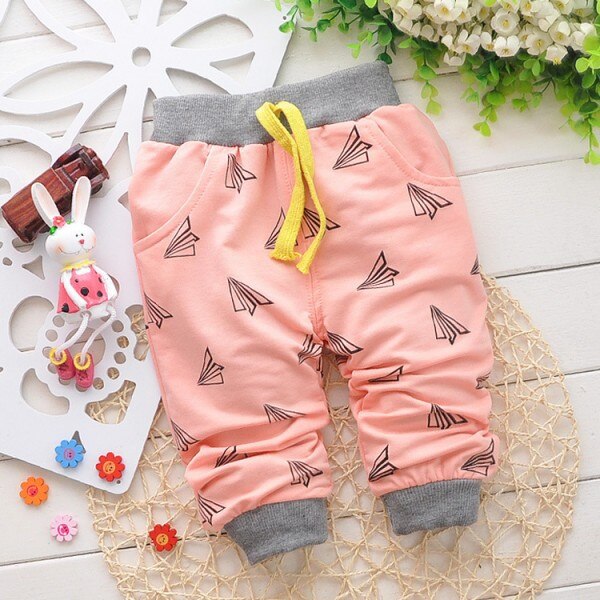 2016 new Spring Hot sale 0-2 years cartoon 4 colors cotton baby pants 7-24 month baby boy pants children girls harem pants