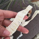 1.9cm/3cm/3.8cm 5yards Black/Gold Thread +Beige /White Cotton Tassel Curtain Fringe Household Accessories Tassel Lace Trim X374