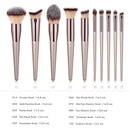 Luxury Champagne Makeup Brushes Set For Foundation Powder Blush Eyeshadow Concealer Make Up Brush Cosmetics Beauty Tools