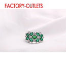 925 Silver Needle Bridal Ring Fashion Jewelry Cubic Zirconia Prong Setting Best Gift For Women Girls Engagement Anniversar