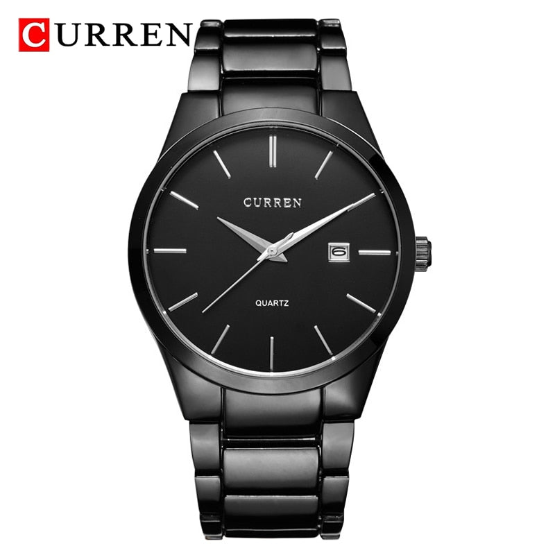 CURREN Top Brand Luxury Fashion Simple Men Watches Slim Steel Strap Waterproof Watch for Man Quartz Business Watch Clock 8106