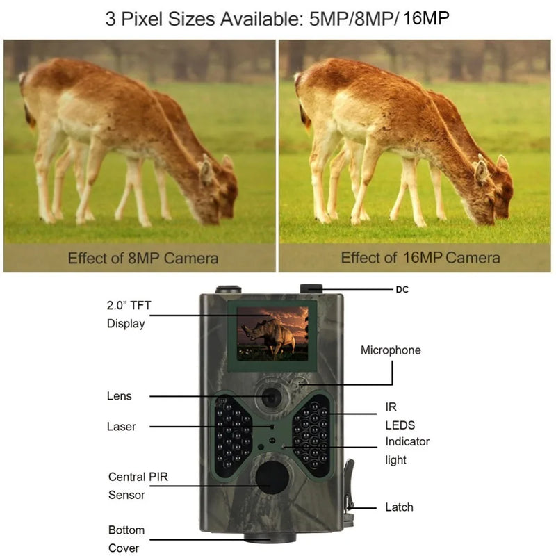 Cellular Hunting Trail Camera 16MP Photo Traps SMTP MMS GSM 1080P Night Vision HC330M Wildlife Wireless Cameras Surveillance